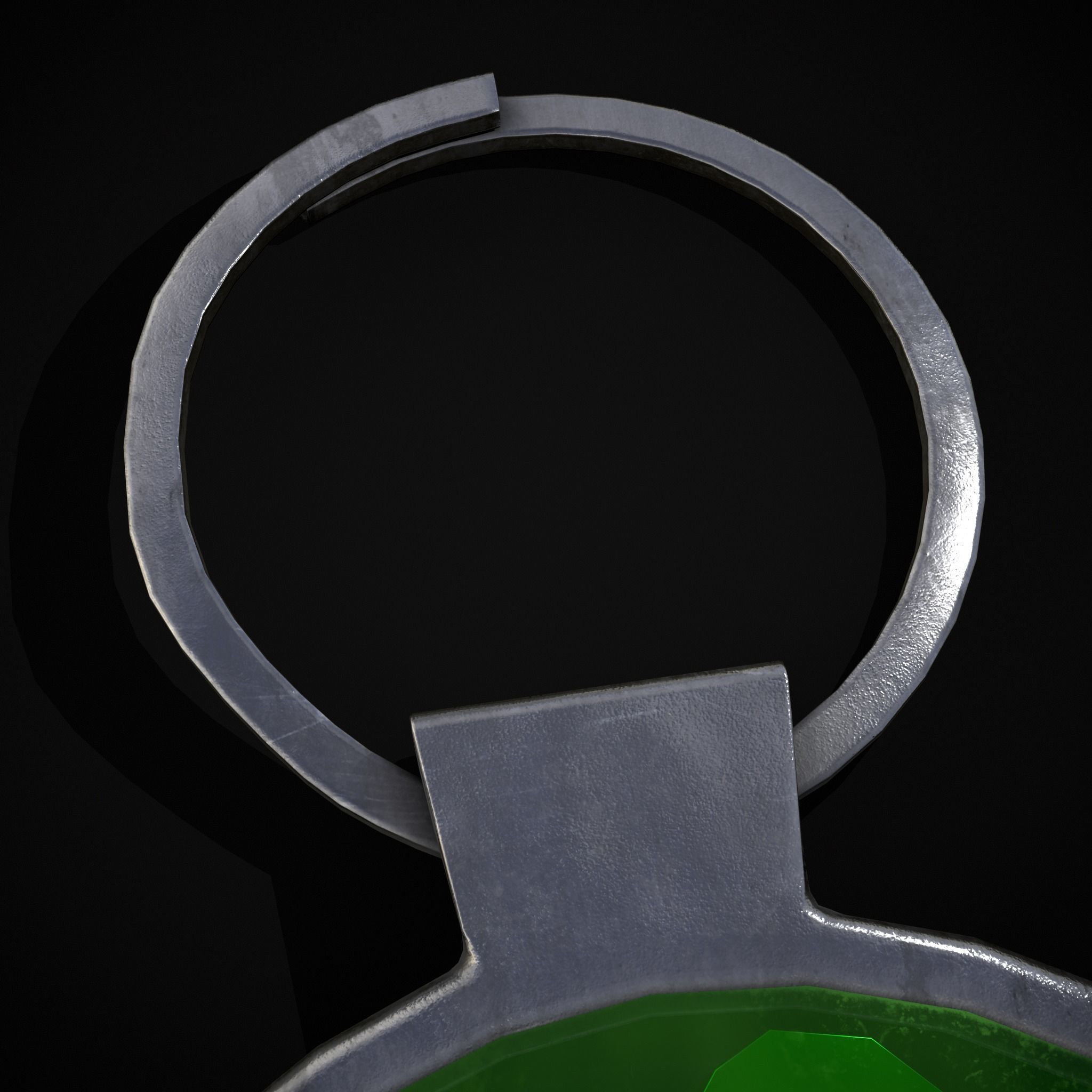 Clover Key Ring Low-poly 3D model_15