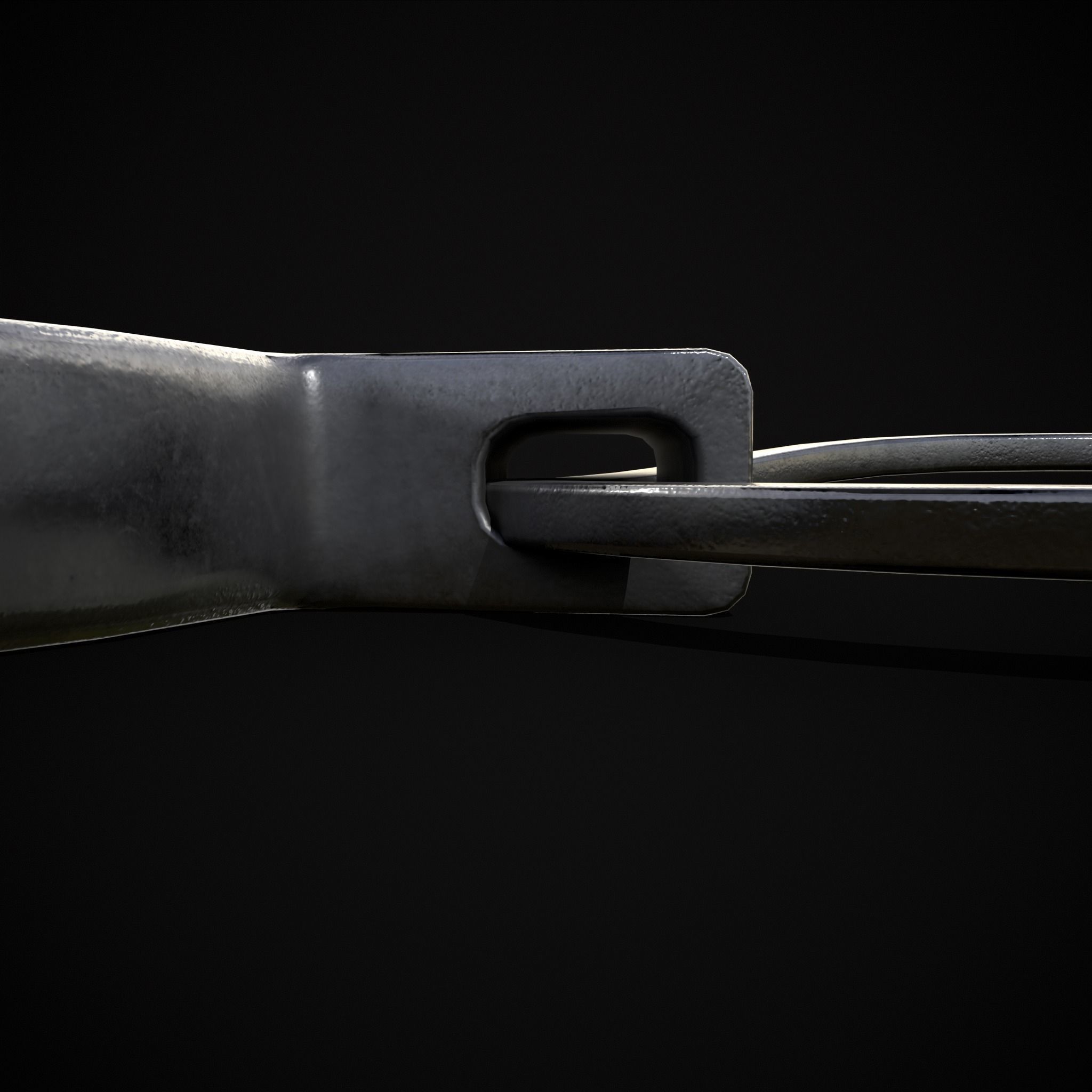 Clover Key Ring Low-poly 3D model_31