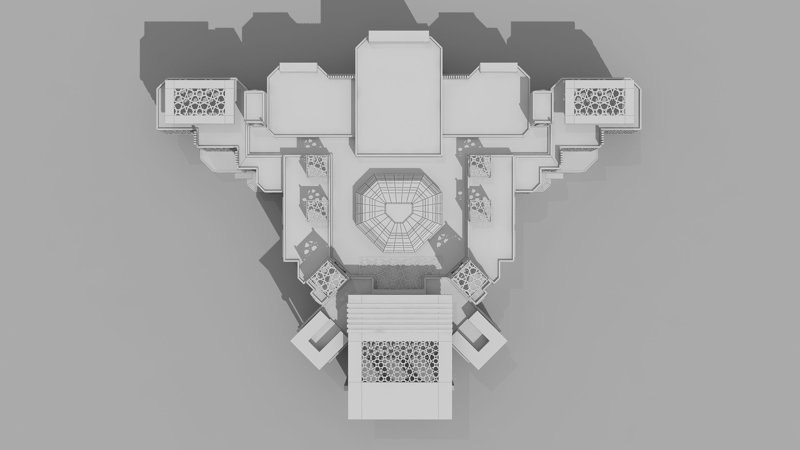 0165 - Islamic Facade Building 3D model_19