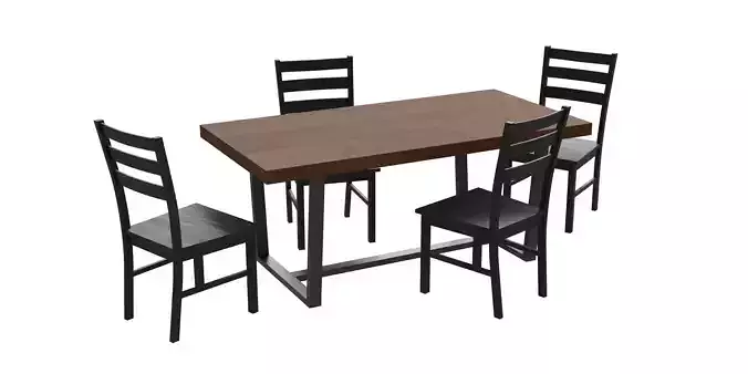 5-Piece Farmhouse Dining Set