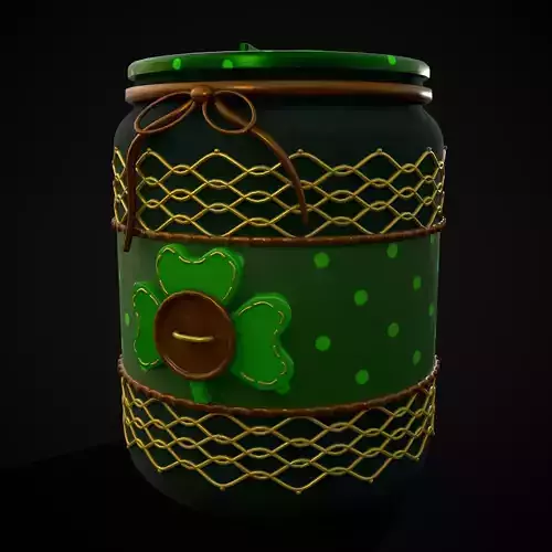 St Patrick Clover Jar