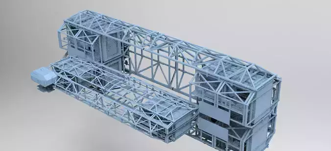 Sci Fi Ship Docking Gridding 7 