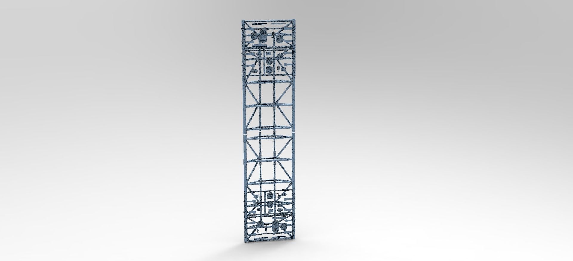 Sci Fi Ship Docking Gridding Collection 1 3D model_3