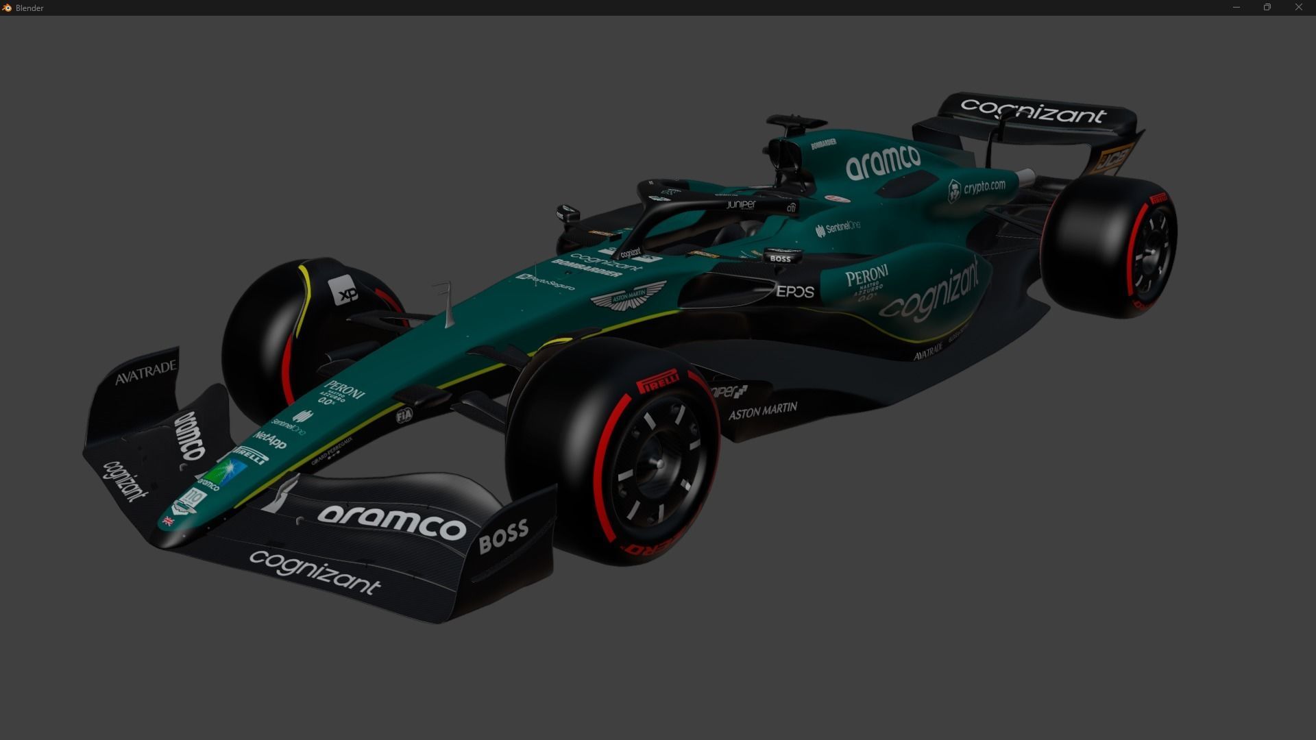 Aston Martin AMR23 REWORK 3D model_13