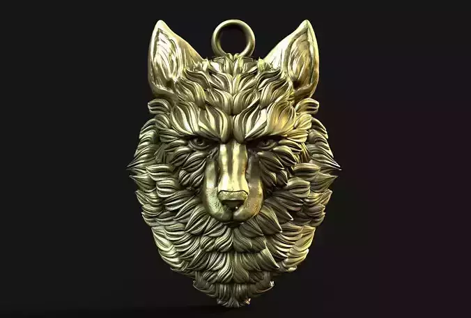 Wolf pendant 