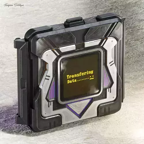 Sci-fi Hacking Device V1 PBR Low-poly 3D model