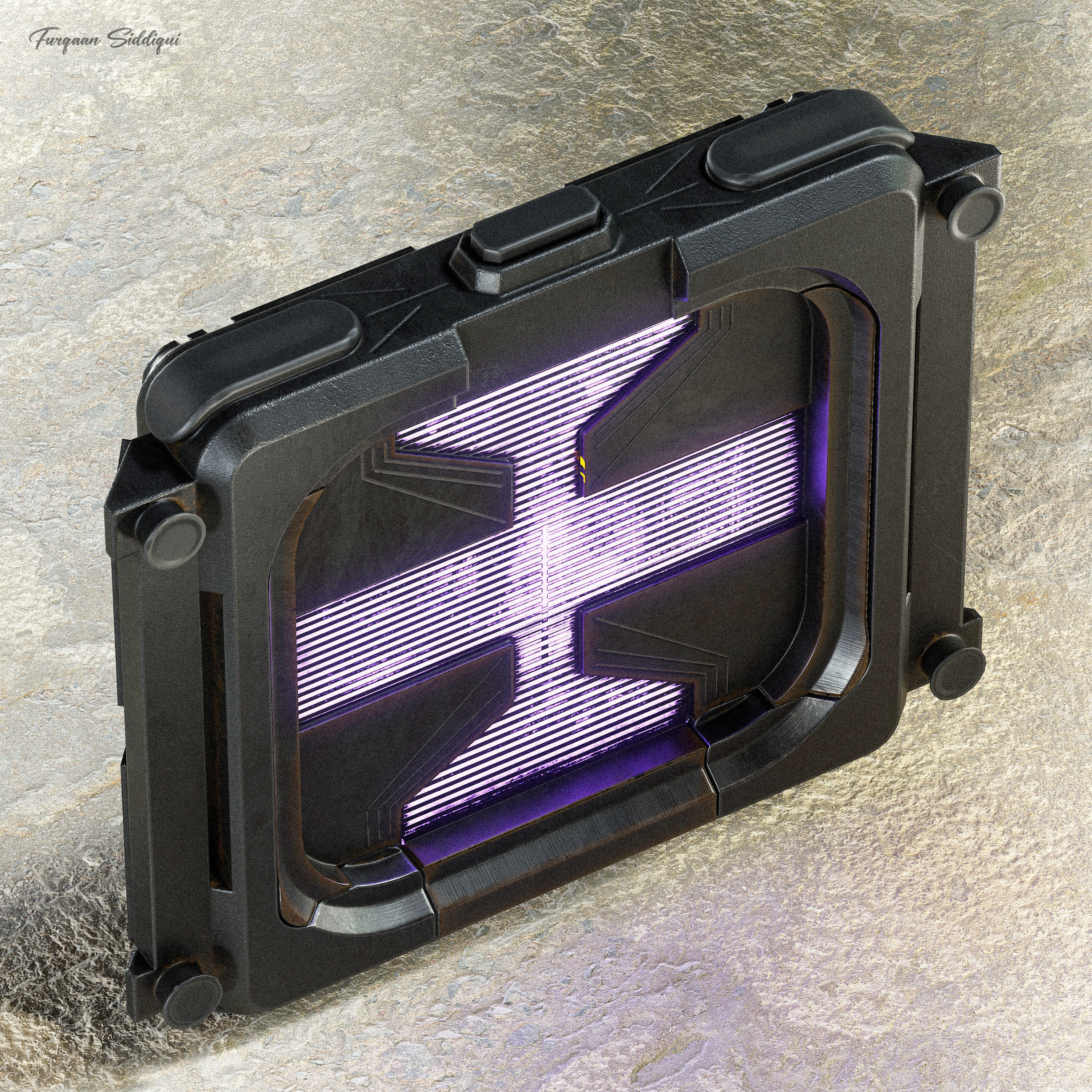 Sci-fi Hacking Device V1 PBR Low-poly 3D model_5