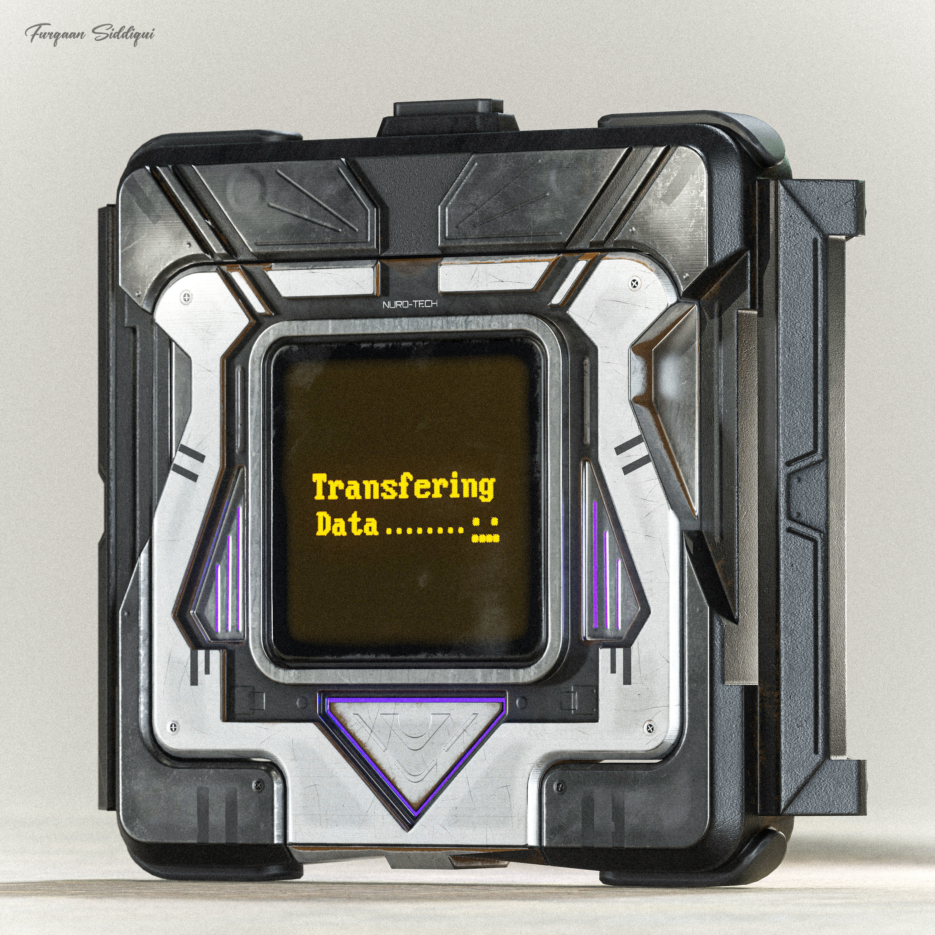 Sci-fi Hacking Device V1 PBR Low-poly 3D model_15