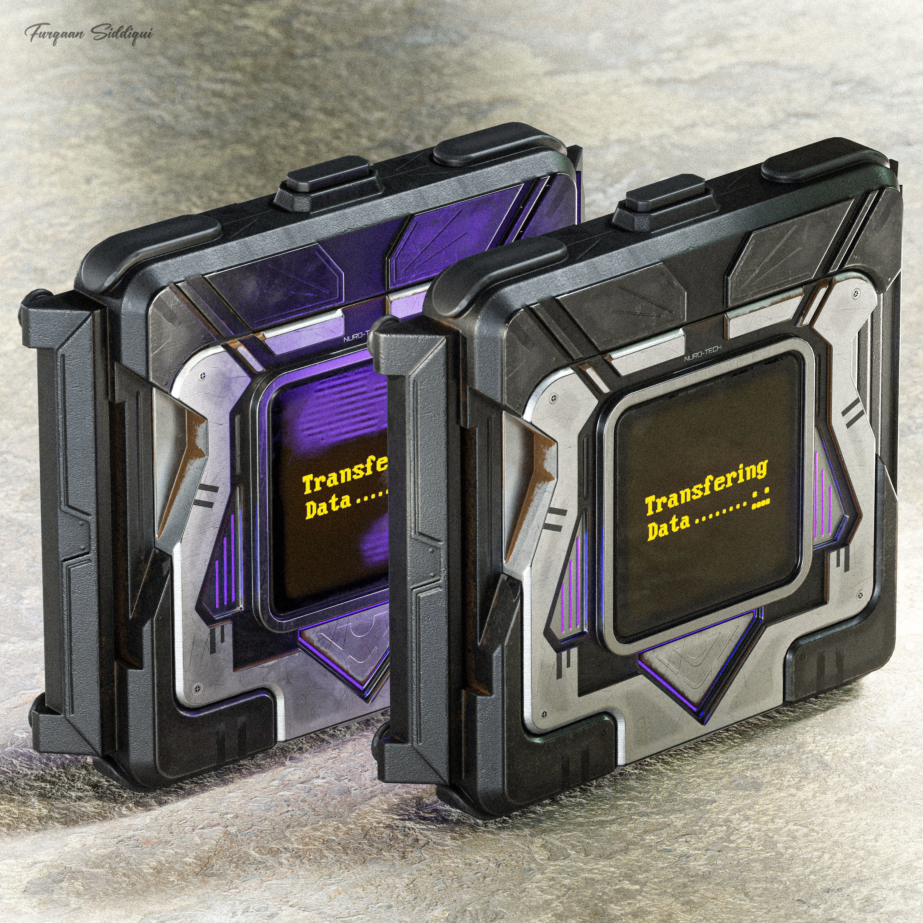 Sci-fi Hacking Device V1 PBR Low-poly 3D model_18