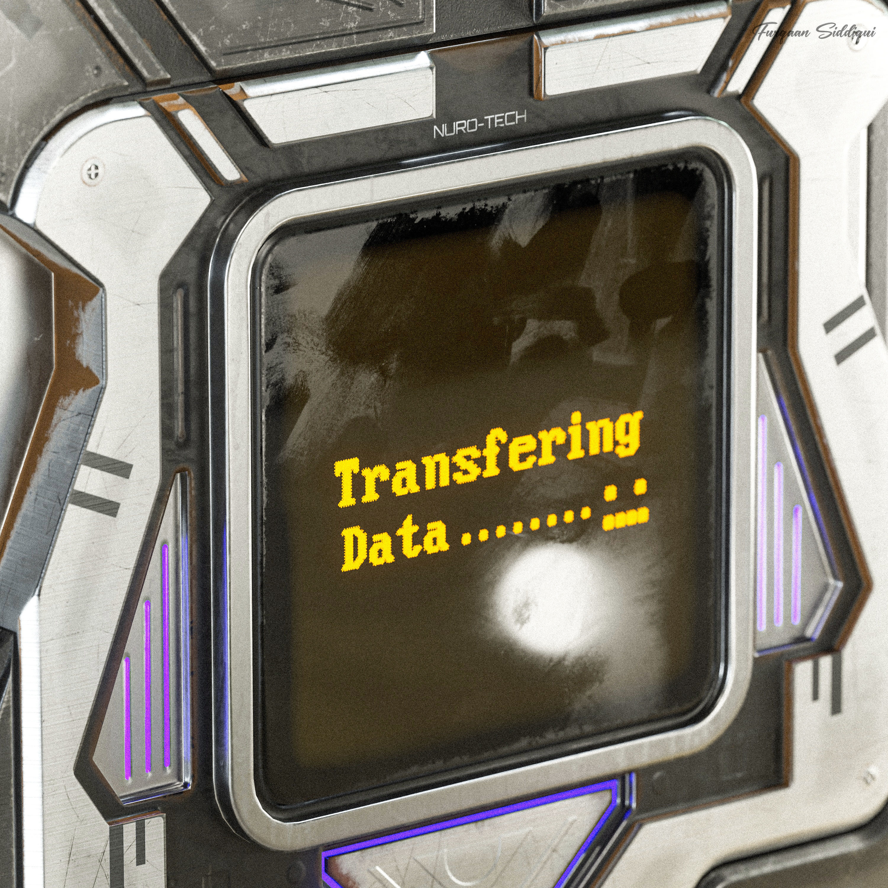 Sci-fi Hacking Device V1 PBR Low-poly 3D model_17