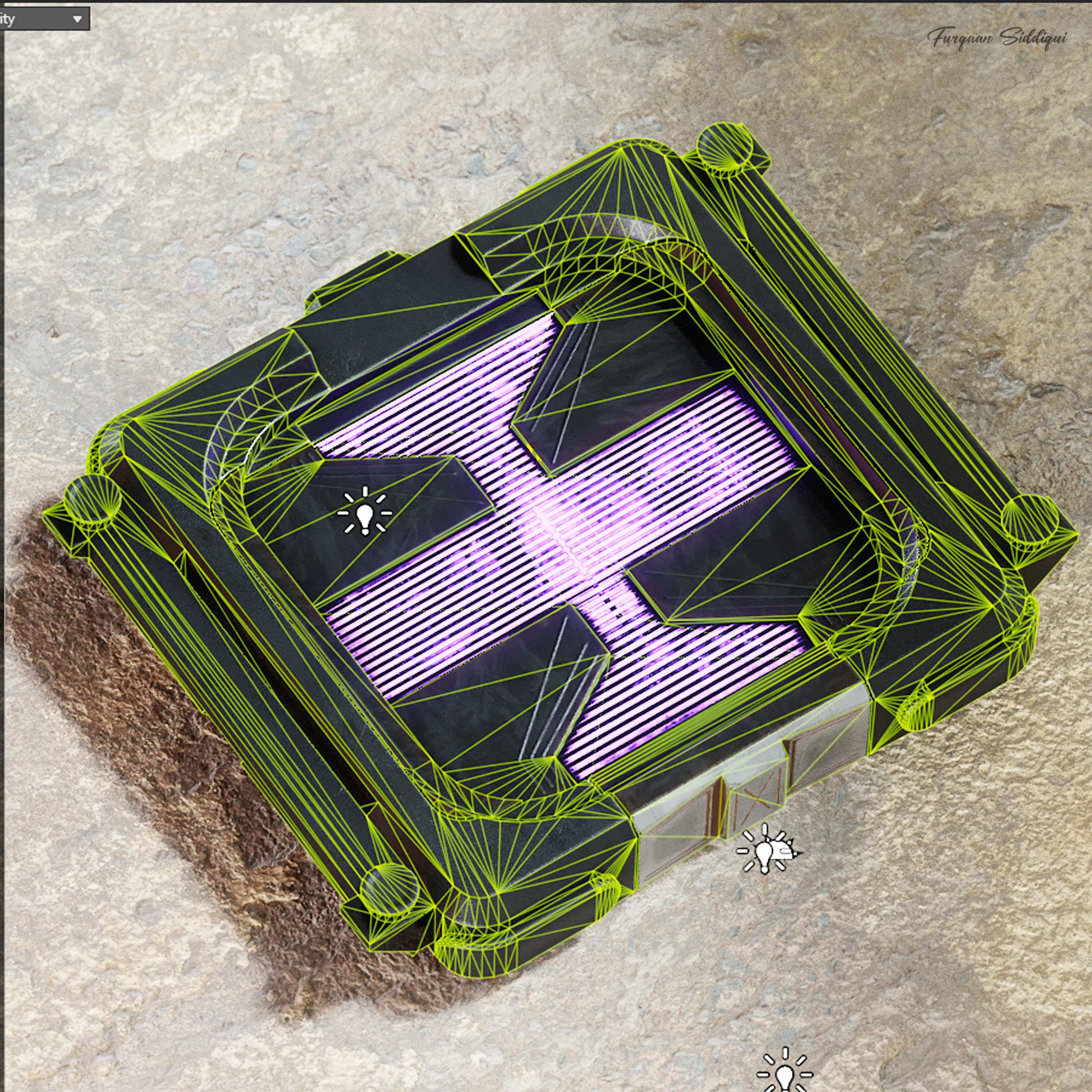 Sci-fi Hacking Device V1 PBR Low-poly 3D model_12