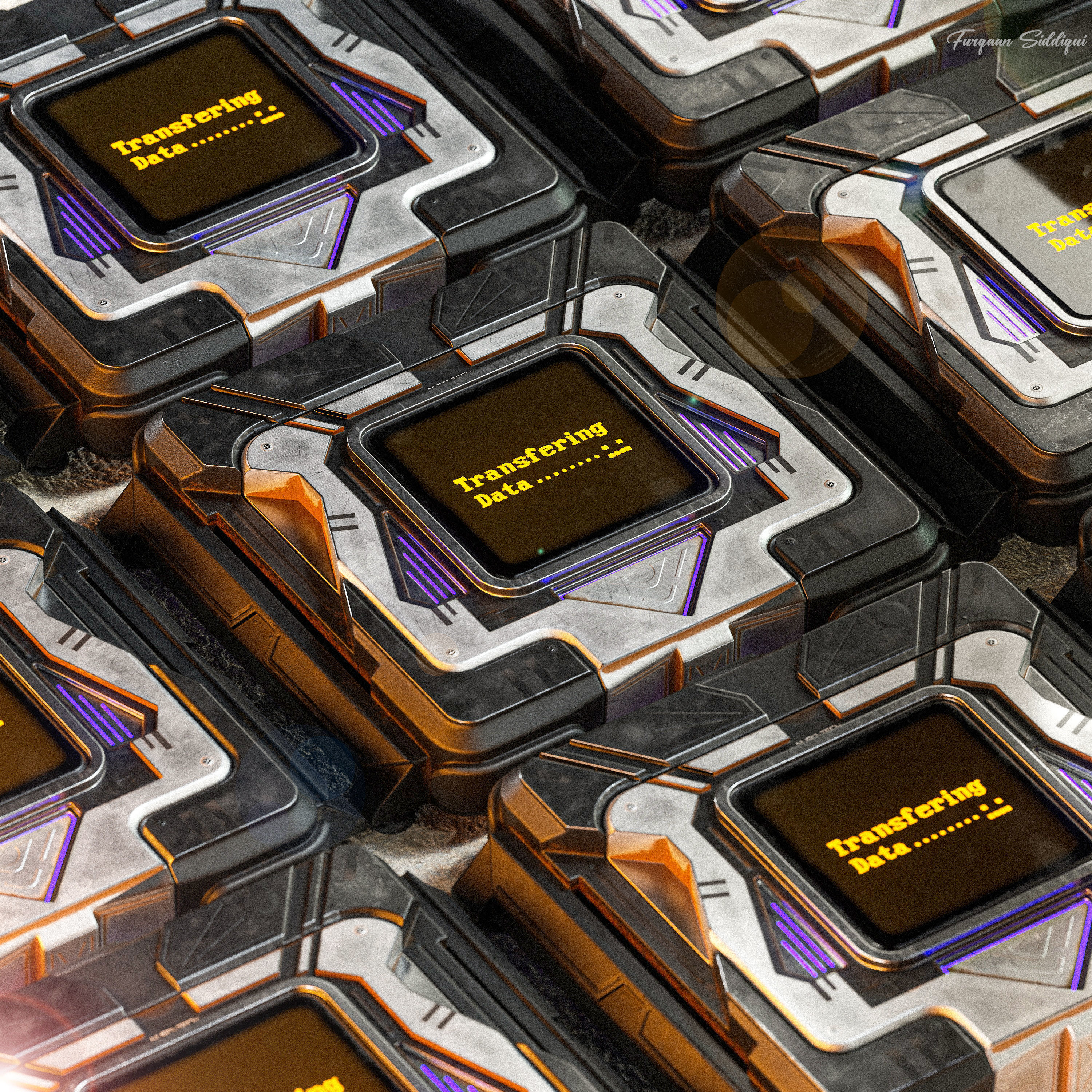 Sci-fi Hacking Device V1 PBR Low-poly 3D model_10