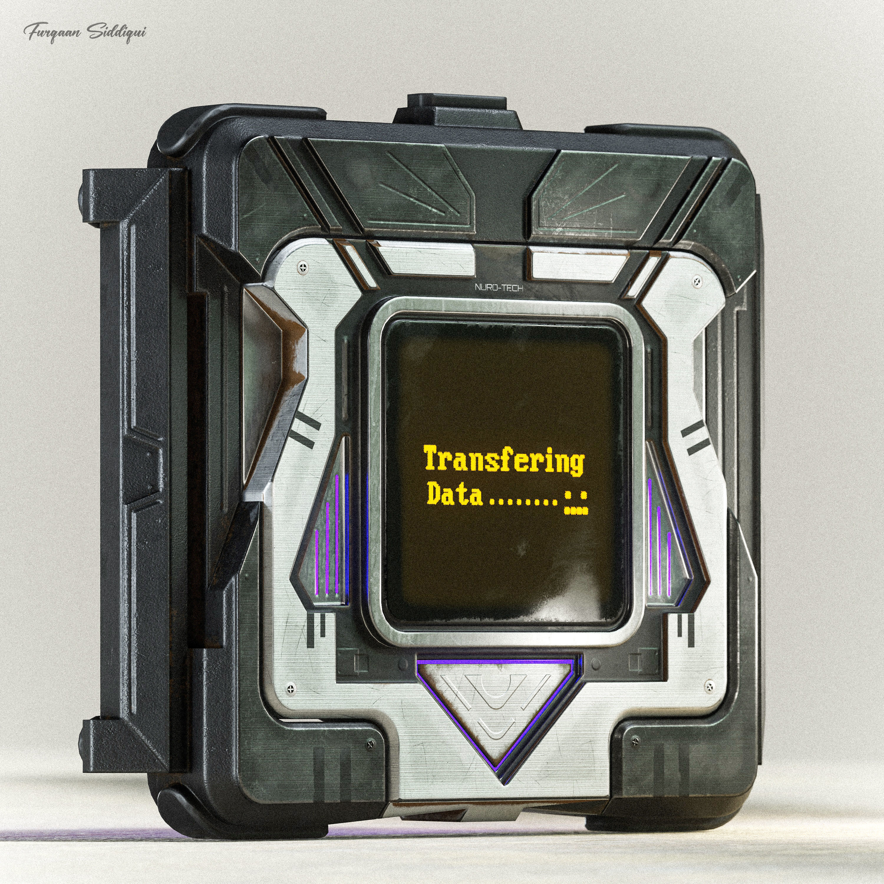 Sci-fi Hacking Device V1 PBR Low-poly 3D model_14