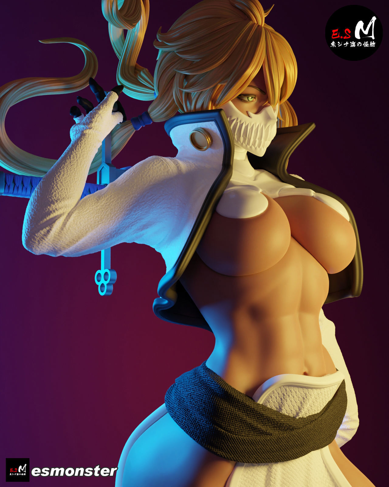 BLEACH Tear Halibel 3D print model_12