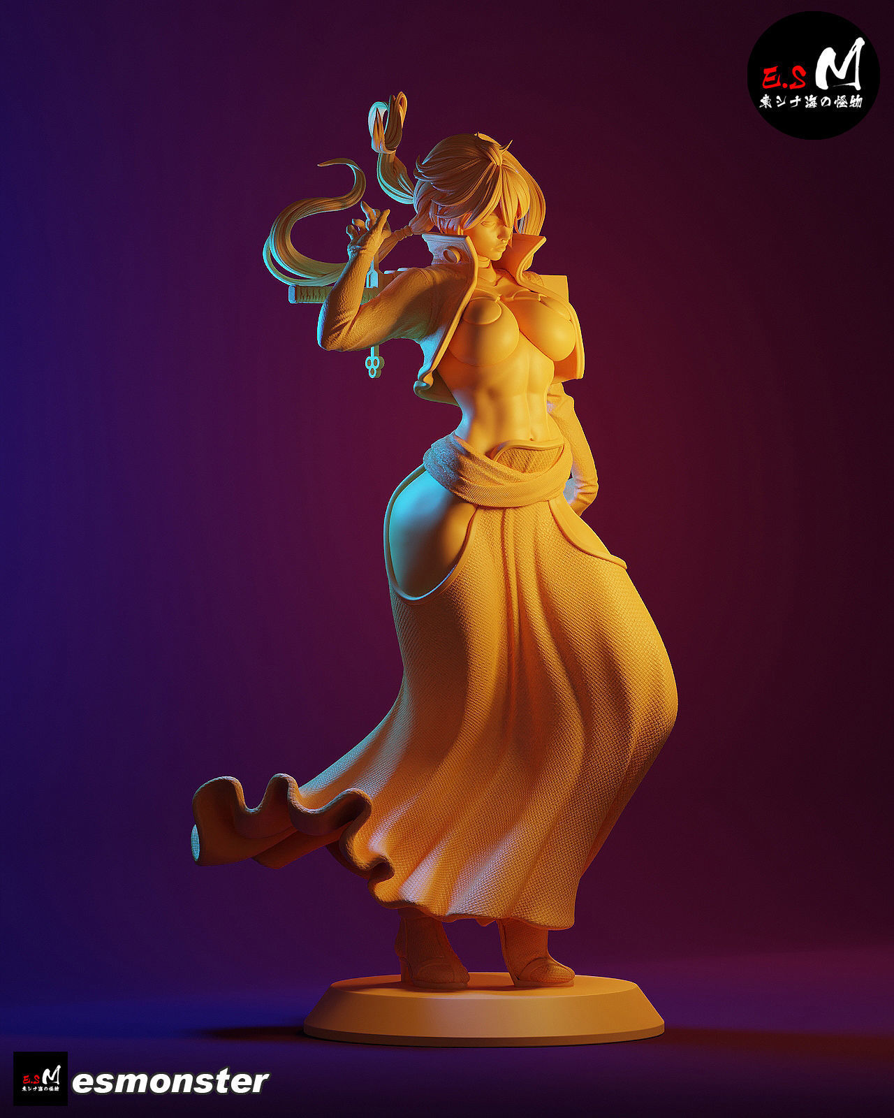 BLEACH Tear Halibel 3D print model_48