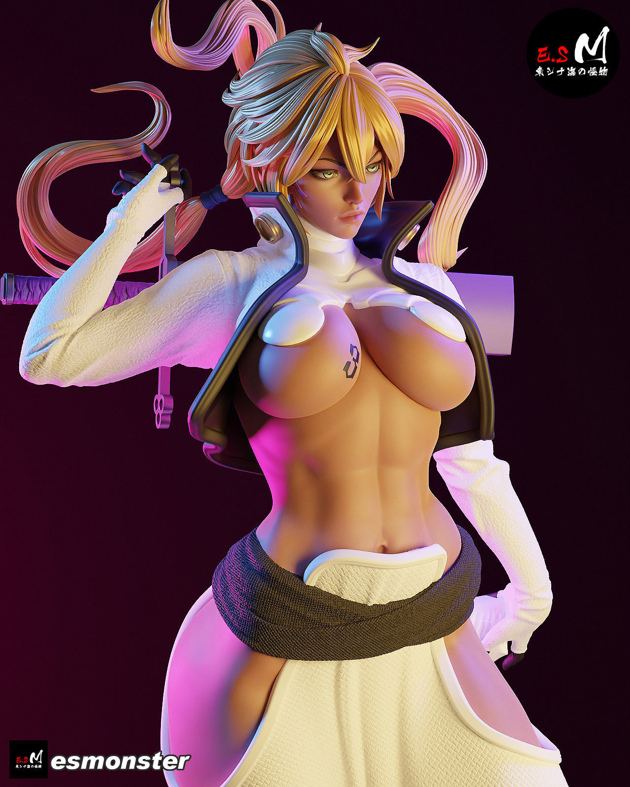 BLEACH Tear Halibel 3D print model_14