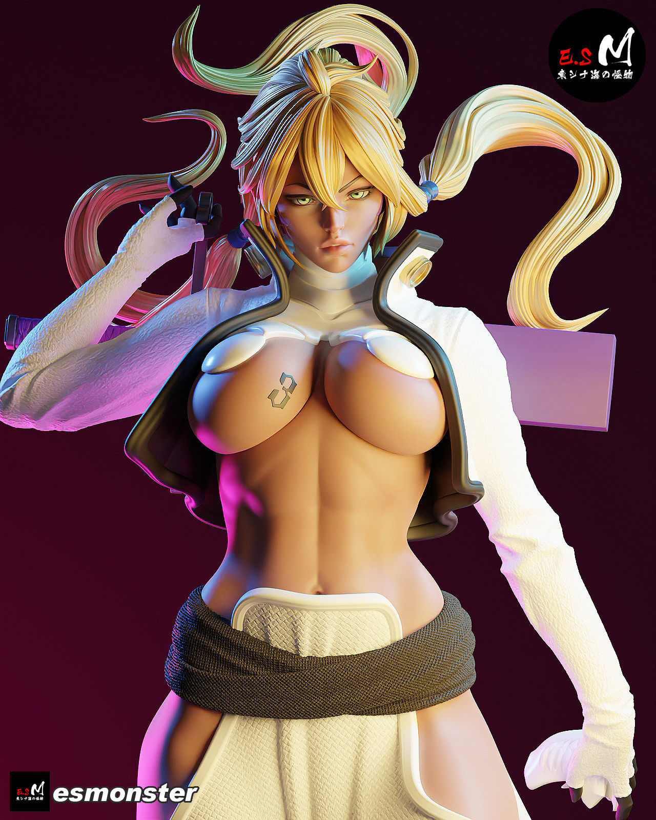 BLEACH Tear Halibel 3D print model_29