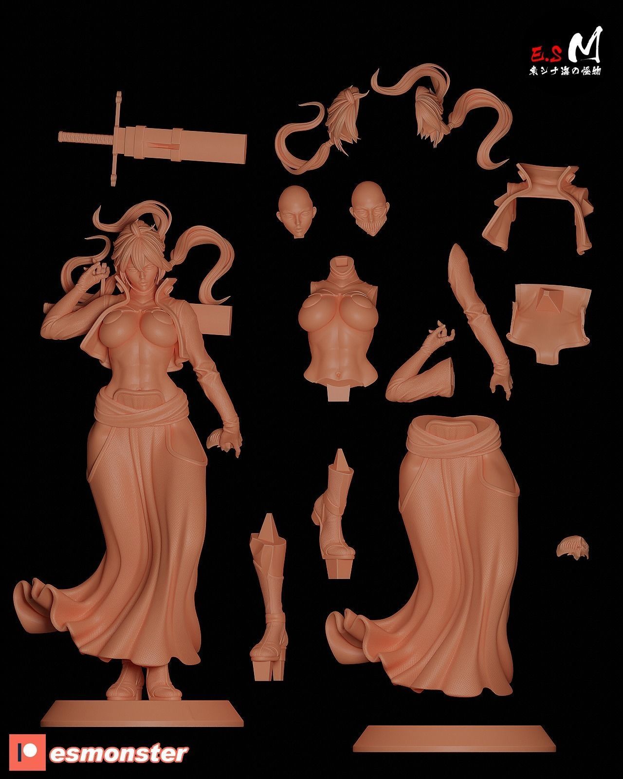 BLEACH Tear Halibel 3D print model_50