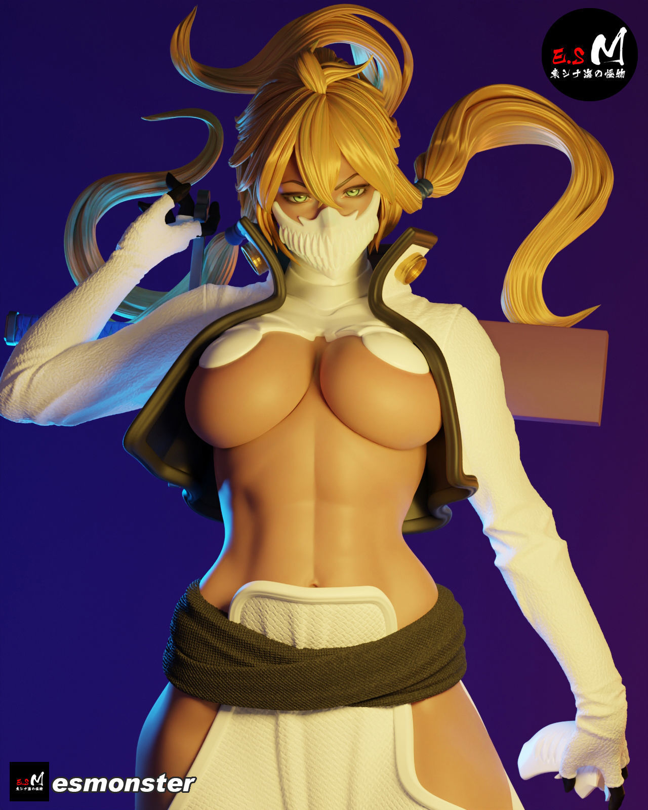 BLEACH Tear Halibel 3D print model_10