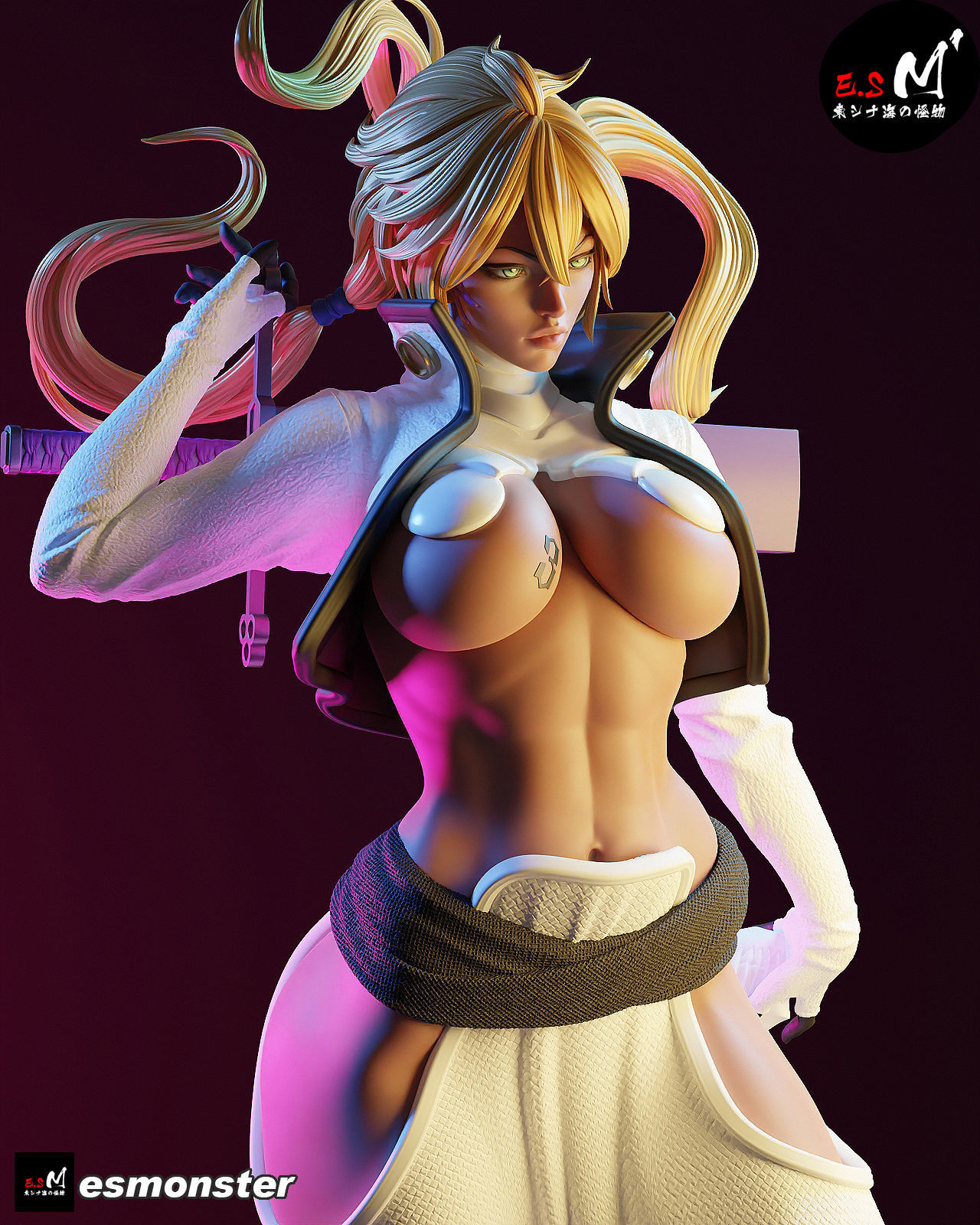 BLEACH Tear Halibel 3D print model_40