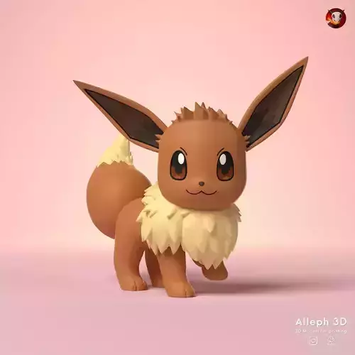 Pokemon eevee 3D print model