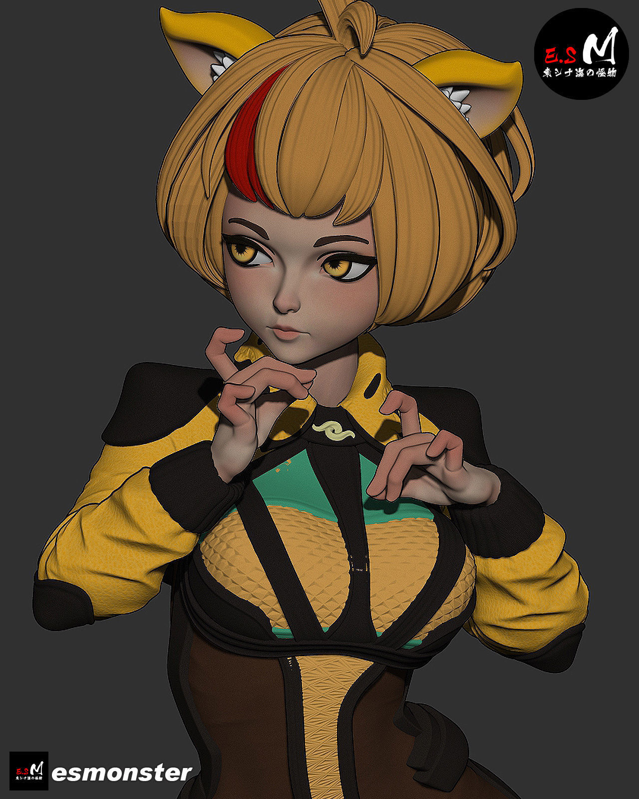 Zhu BajieORIGINAL CHARACTER BY ESM 3D print model_10