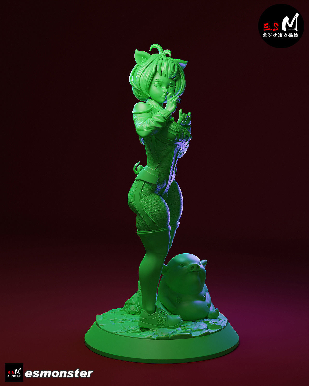 Zhu BajieORIGINAL CHARACTER BY ESM 3D print model_15