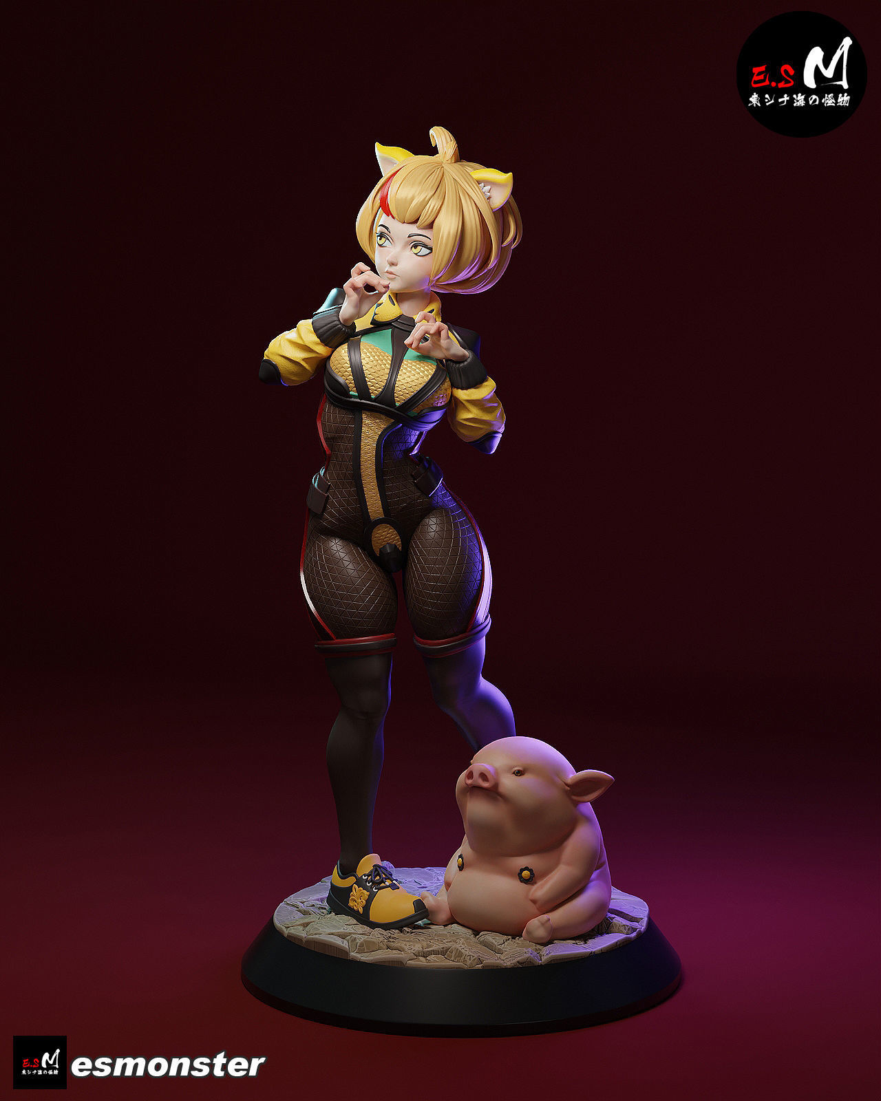 Zhu BajieORIGINAL CHARACTER BY ESM 3D print model_8