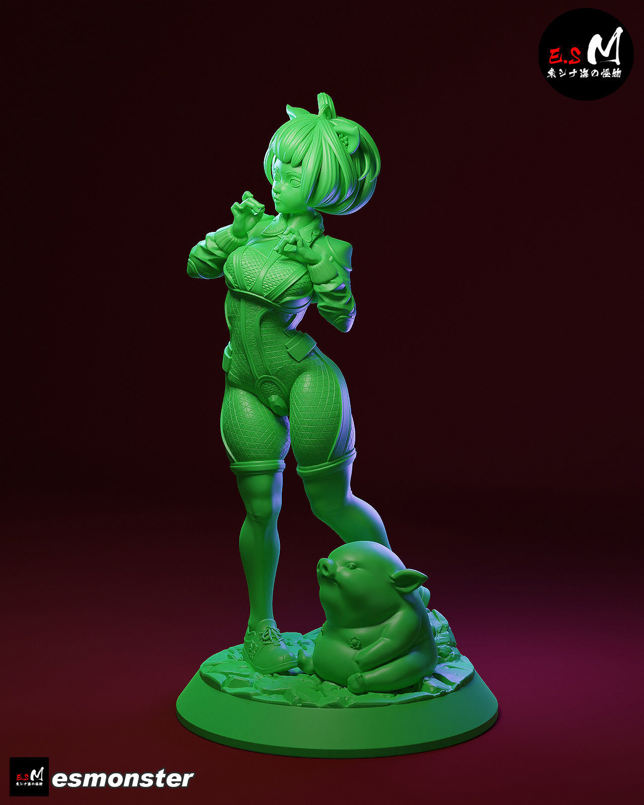 Zhu BajieORIGINAL CHARACTER BY ESM 3D print model_14