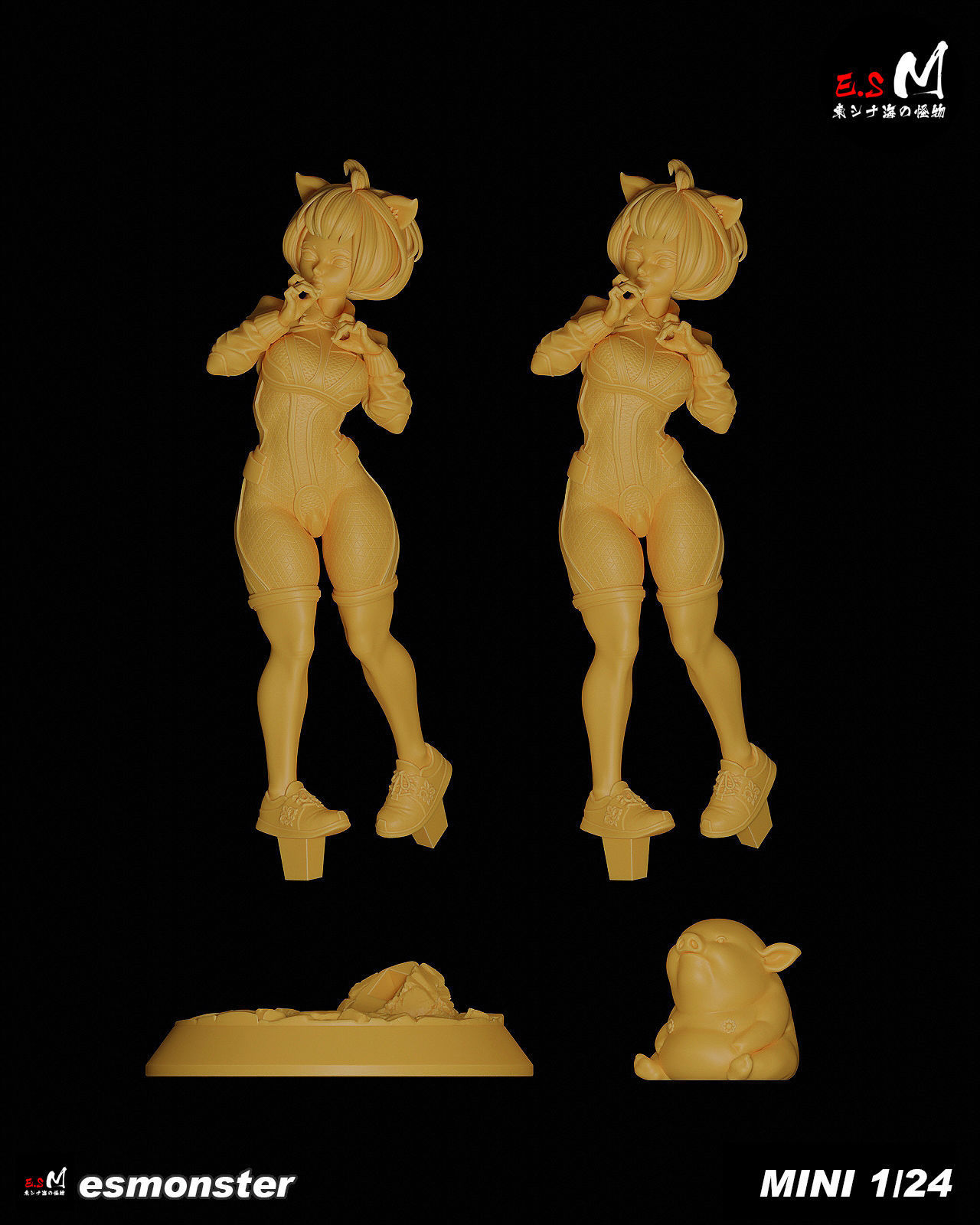 Zhu BajieORIGINAL CHARACTER BY ESM 3D print model_18