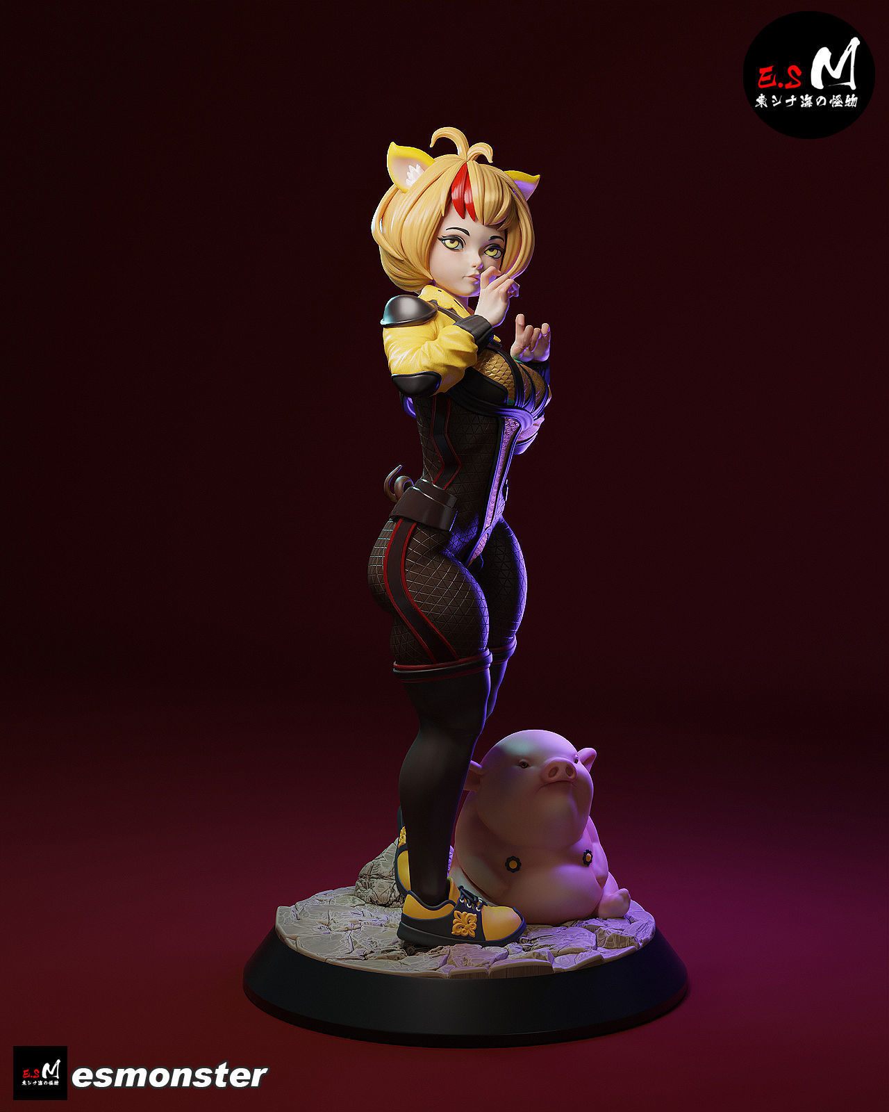 Zhu BajieORIGINAL CHARACTER BY ESM 3D print model_7