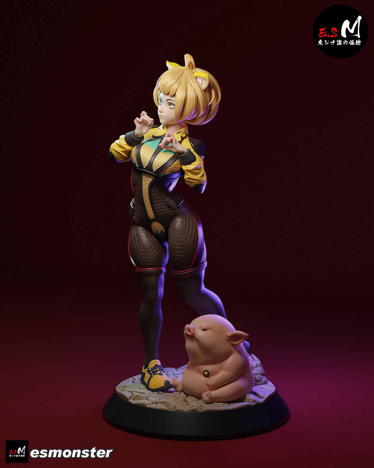 Zhu BajieORIGINAL CHARACTER BY ESM 3D print model_5