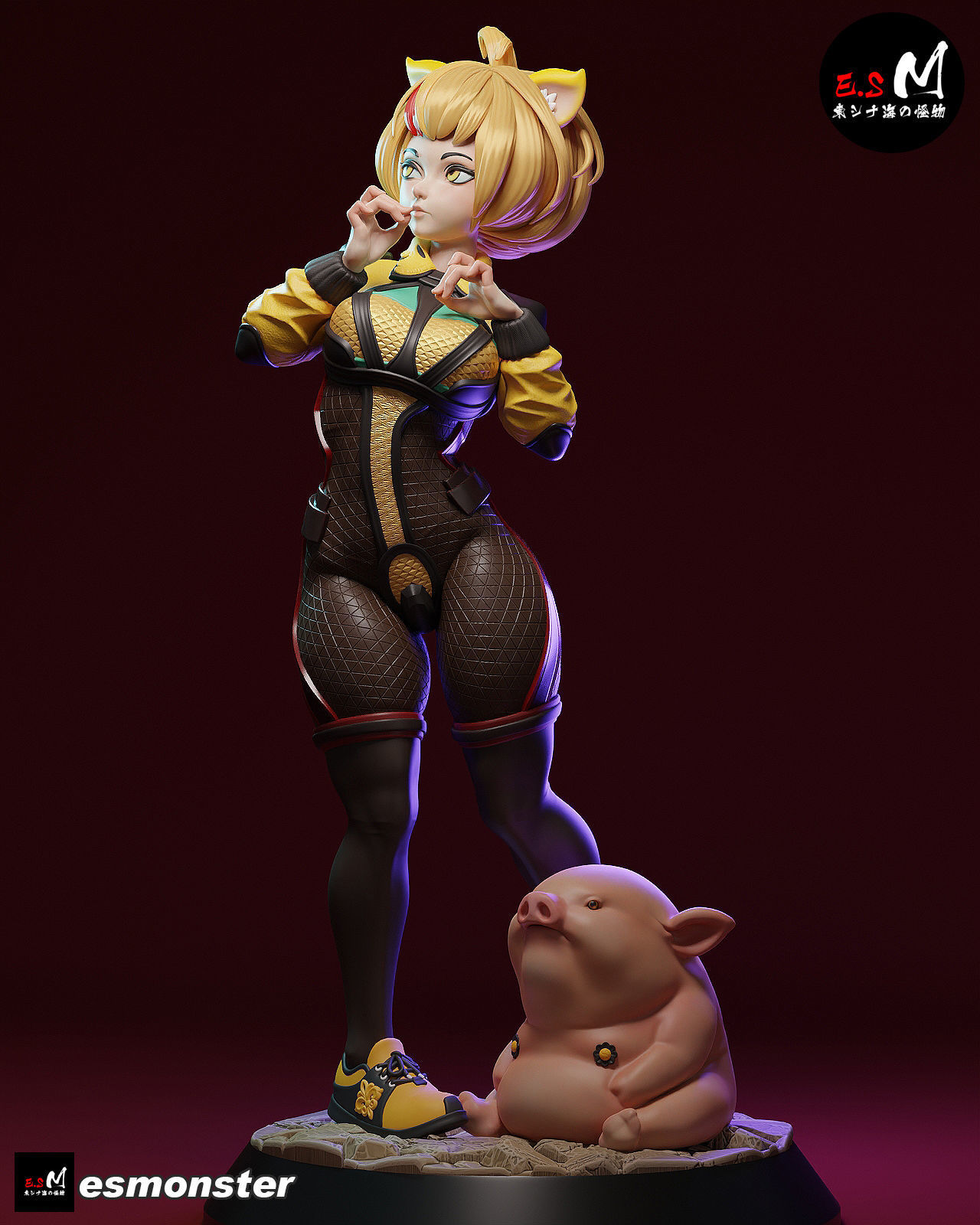 Zhu BajieORIGINAL CHARACTER BY ESM 3D print model_4