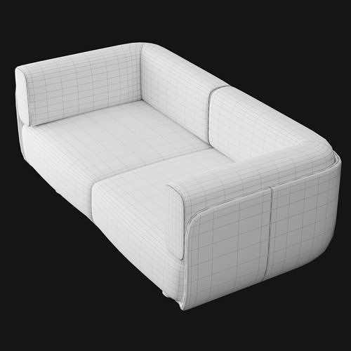 Shaal collection sofa 3D model 6