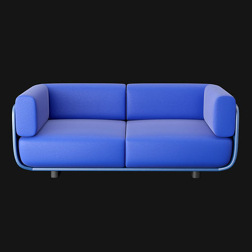 Shaal collection sofa 3D model 3