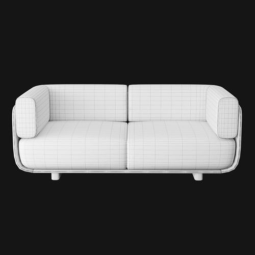 Shaal collection sofa 3D model 4