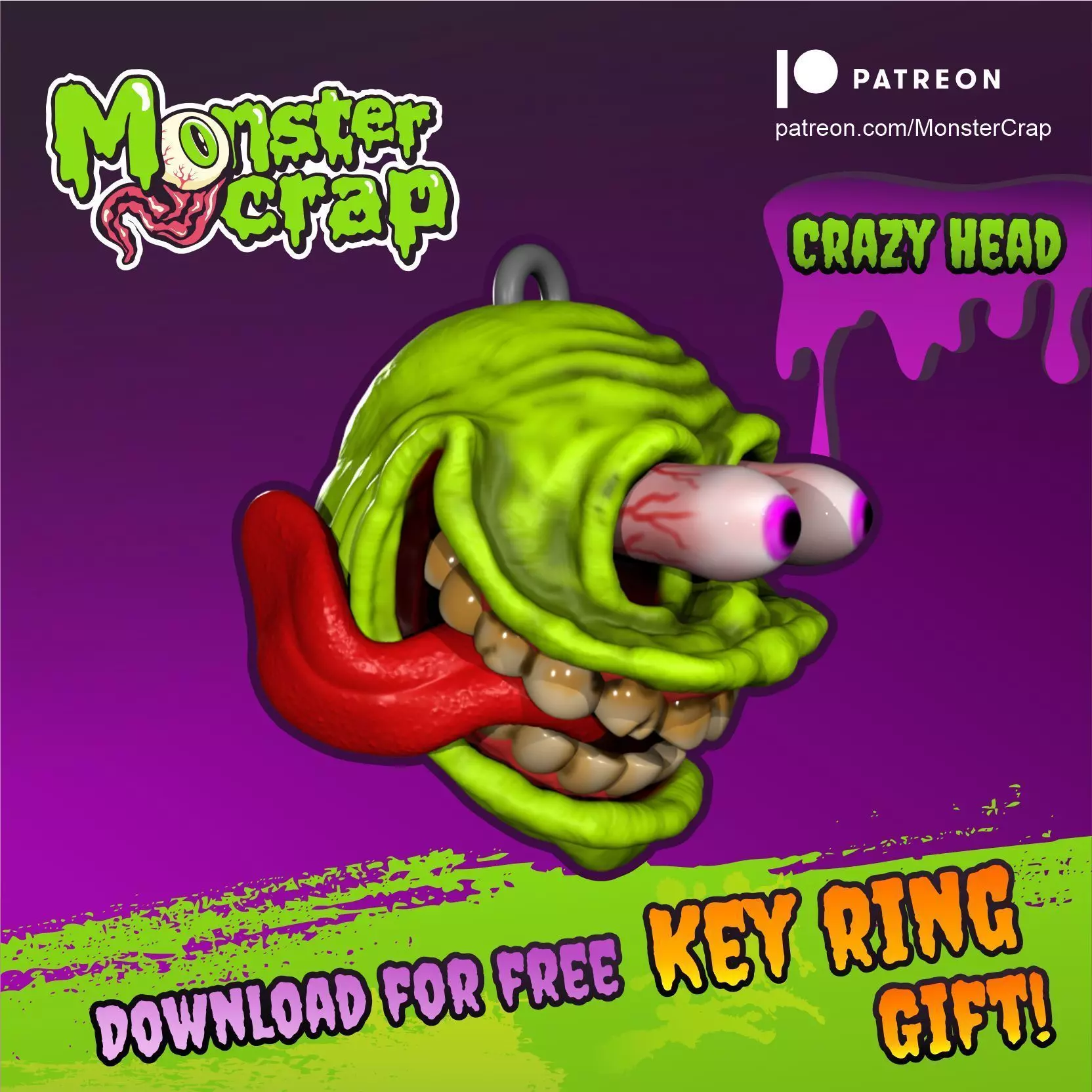 Key ring gift Free 3D model