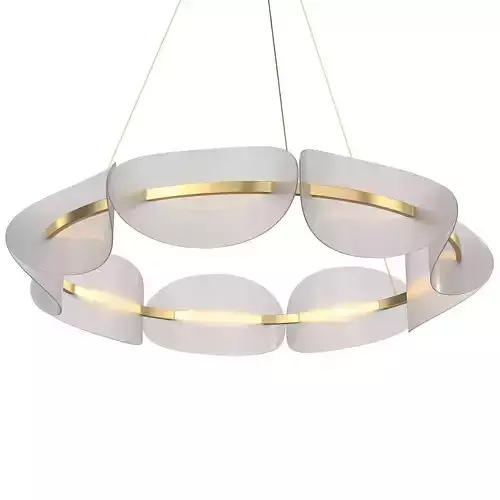 Luminaire LED chandelier 9 light 3D model