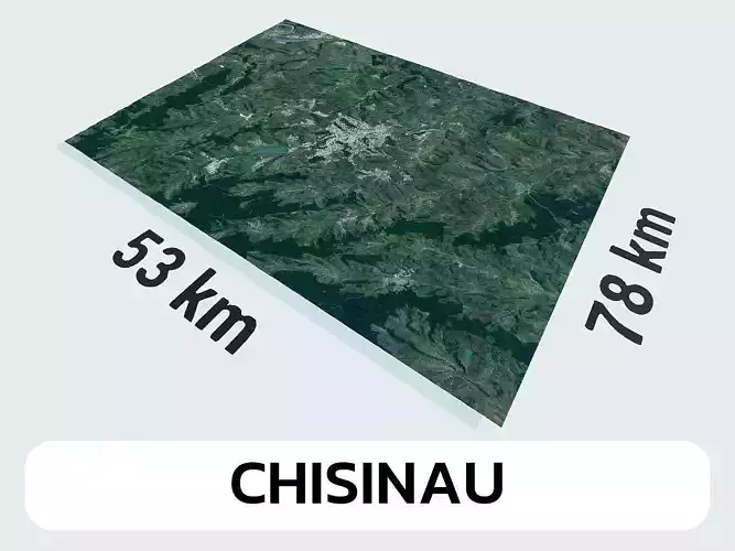 Chisinau Moldova City Landscape 3D Model