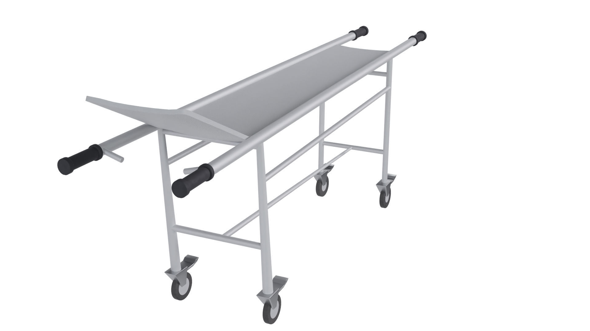 gurney Low-poly 3D model_3