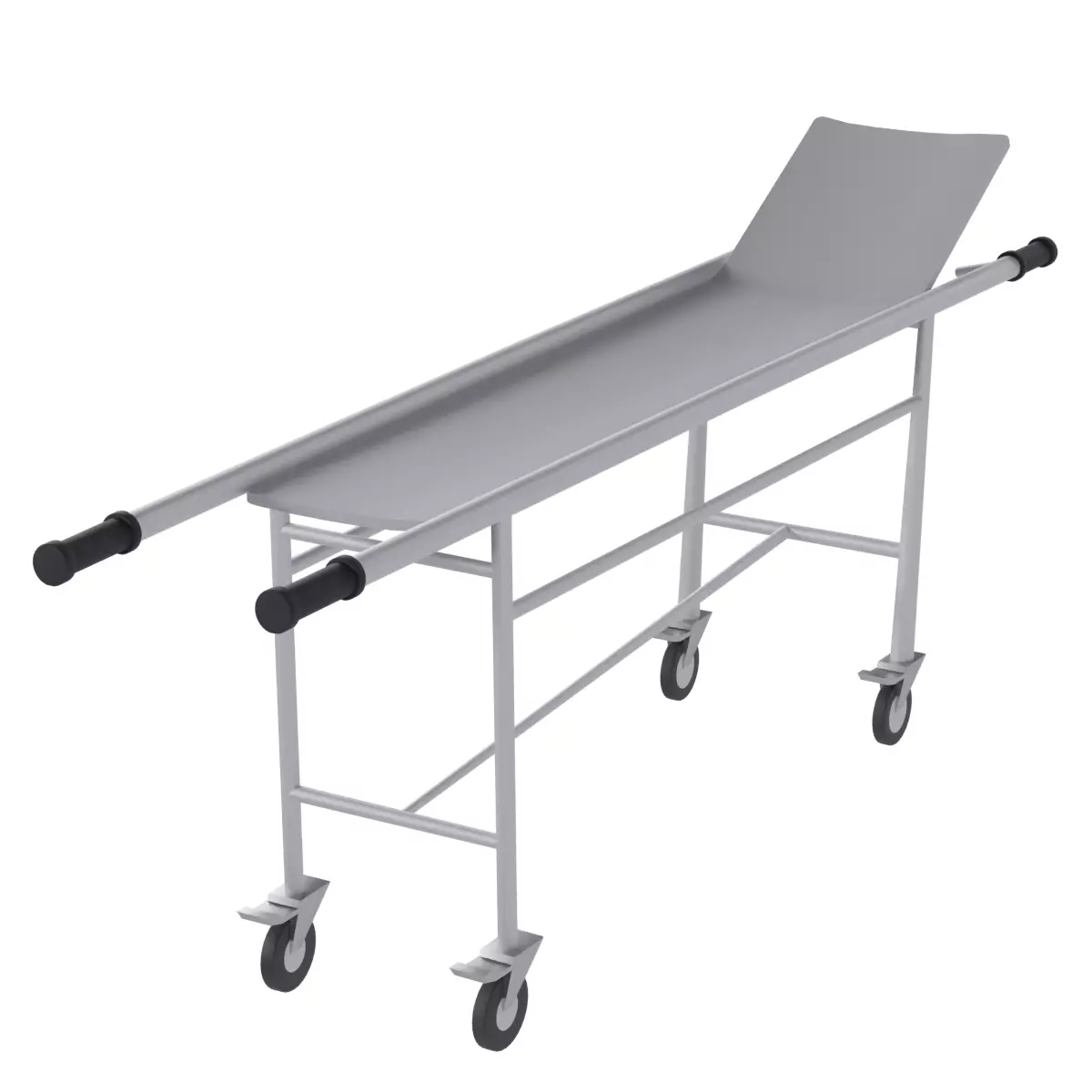 gurney Low-poly 3D model_0