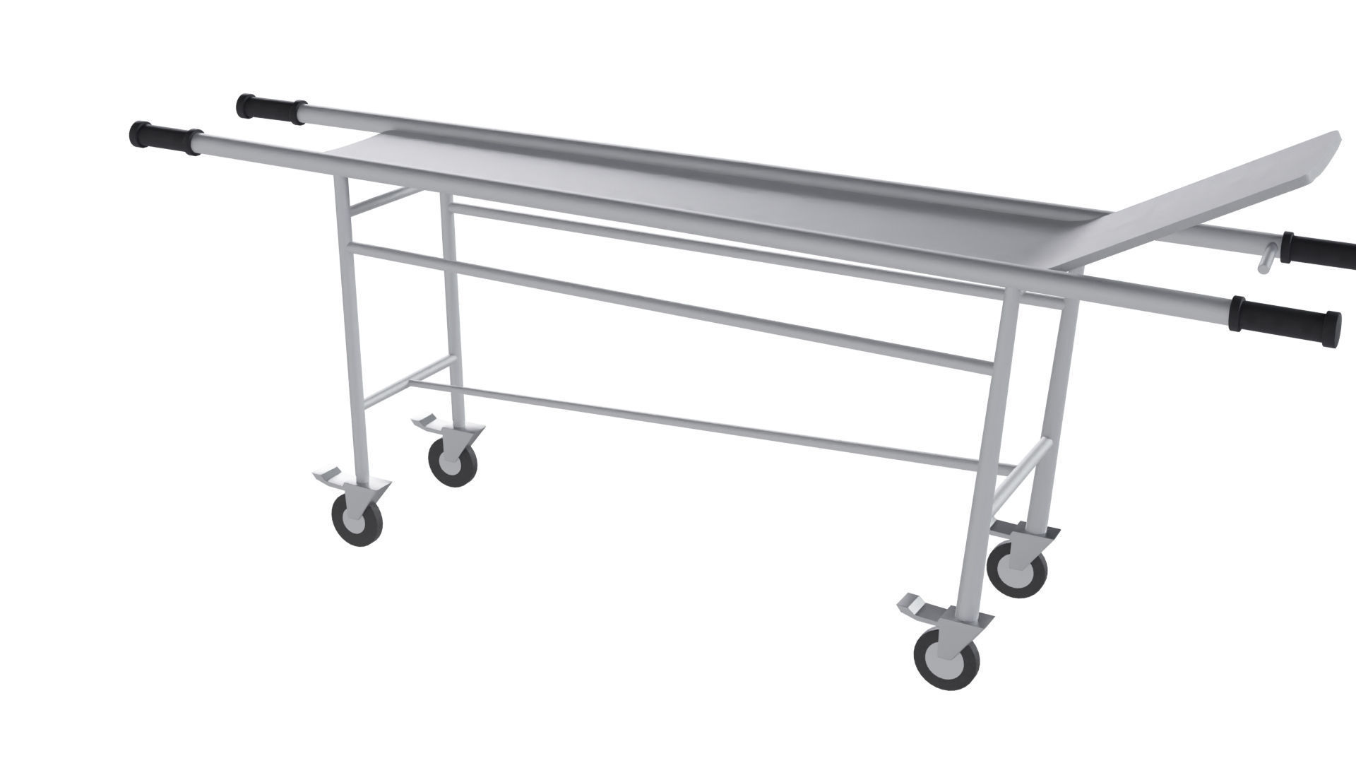 gurney Low-poly 3D model_2