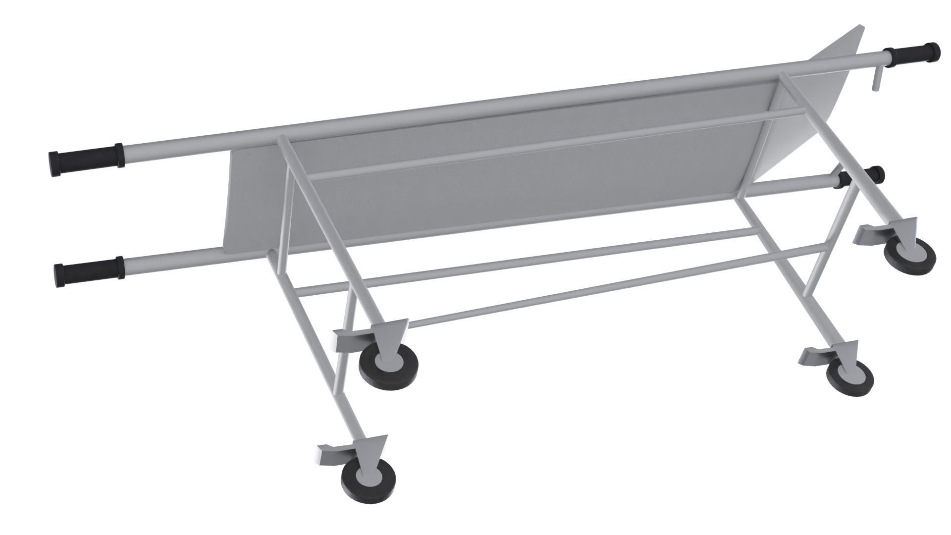 gurney Low-poly 3D model_1