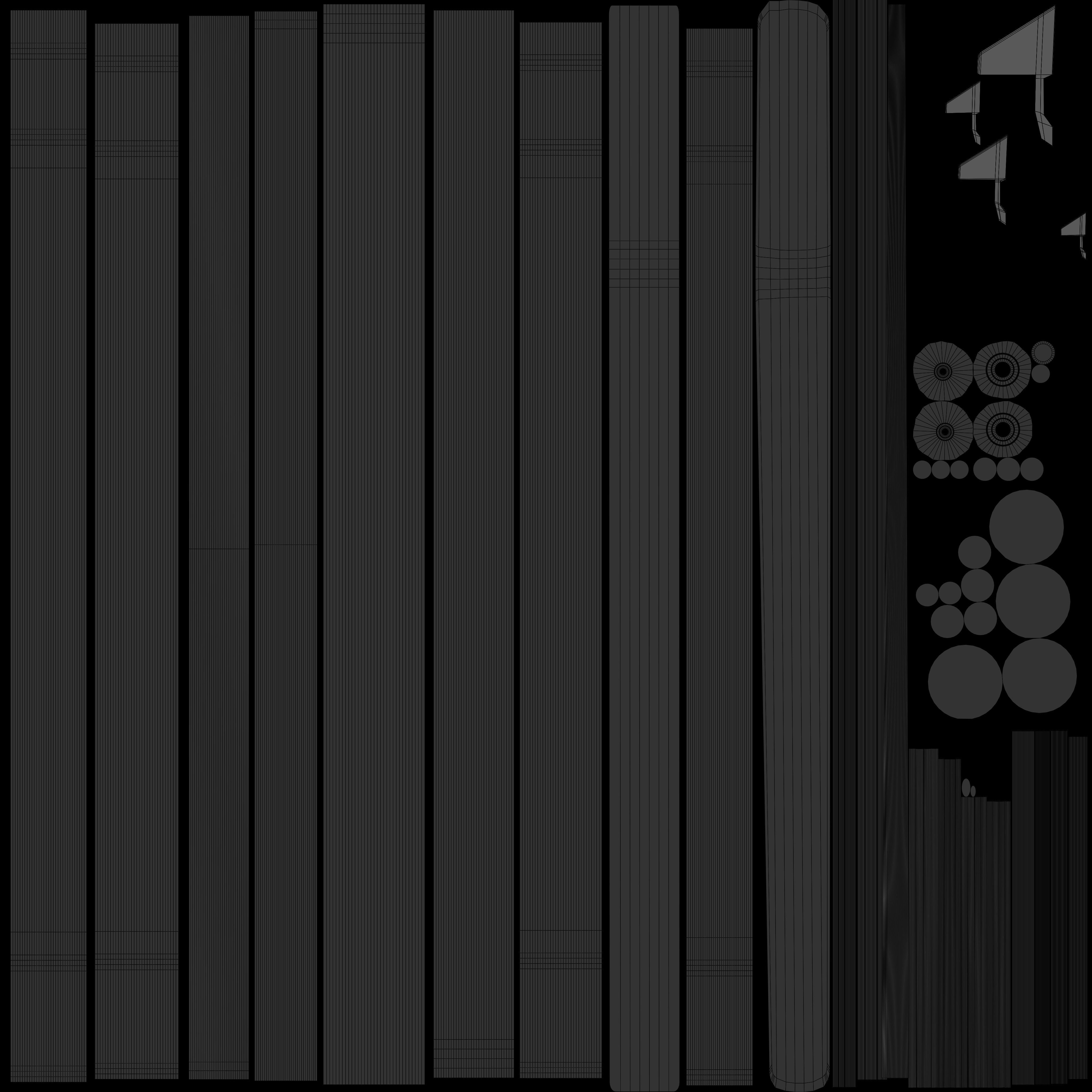 gurney Low-poly 3D model_7