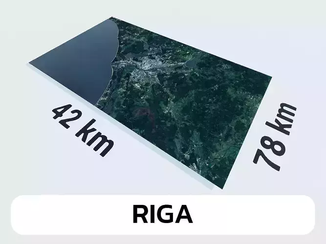 Riga Latvia City Landscape 3D Model