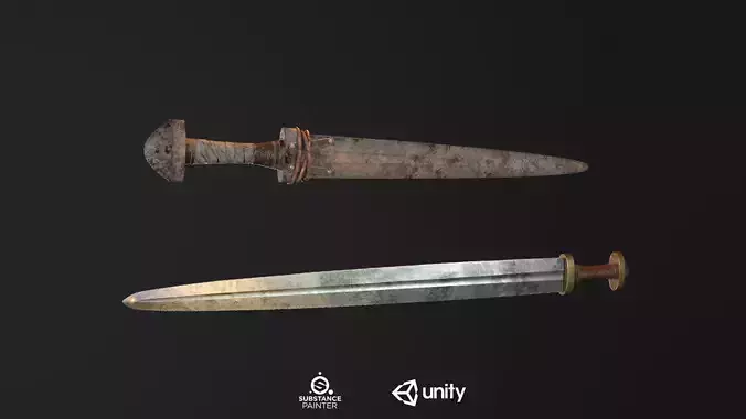 Viking Short Sword PBR
