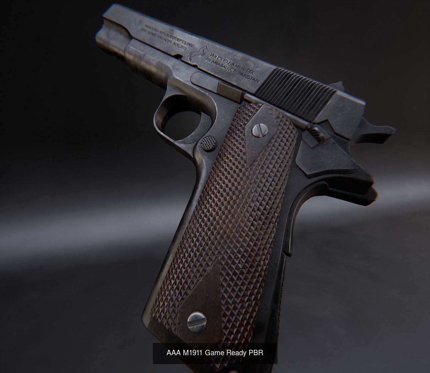 Modern AAA Pistol Pack Game Ready PBR 3D Model Collection_2
