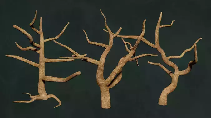 Trees Pack - Unleafs Assets Nature Env Free low-poly 3D model