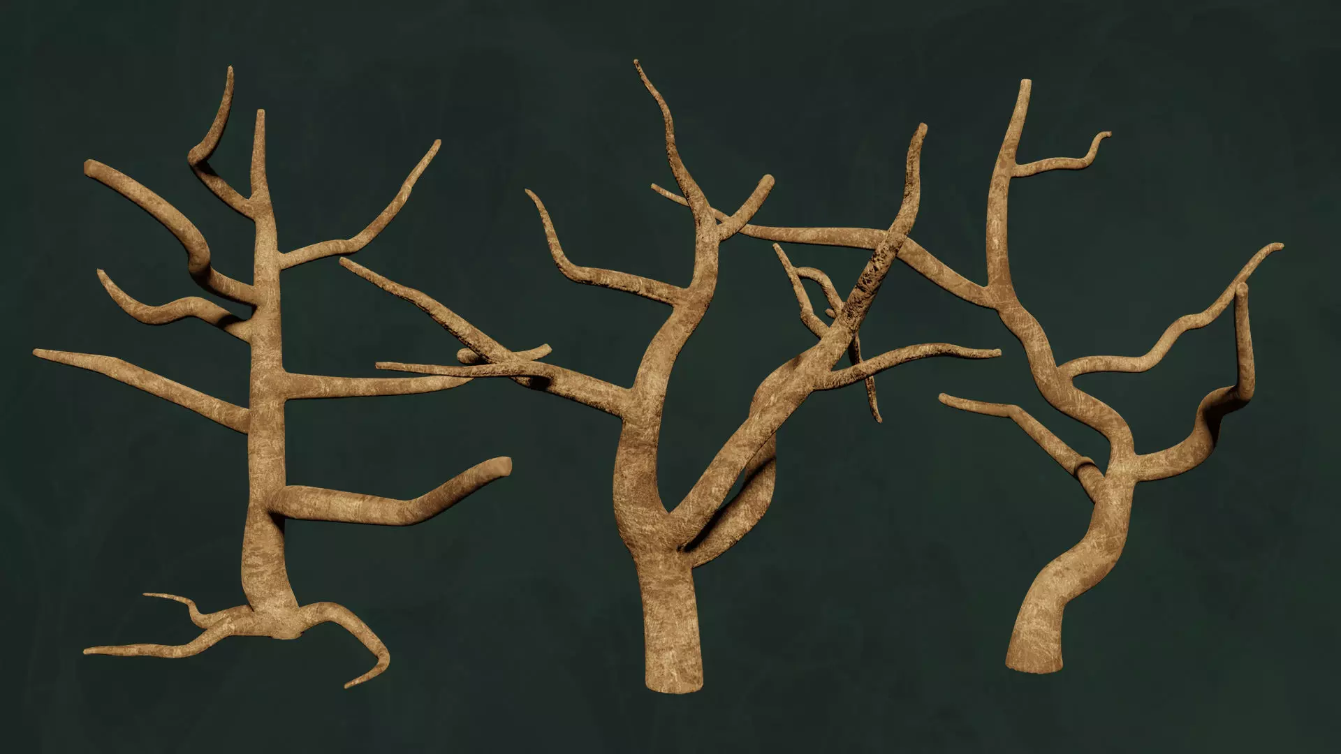 Trees Pack - Unleafs Assets Nature Env Free low-poly 3D model_0