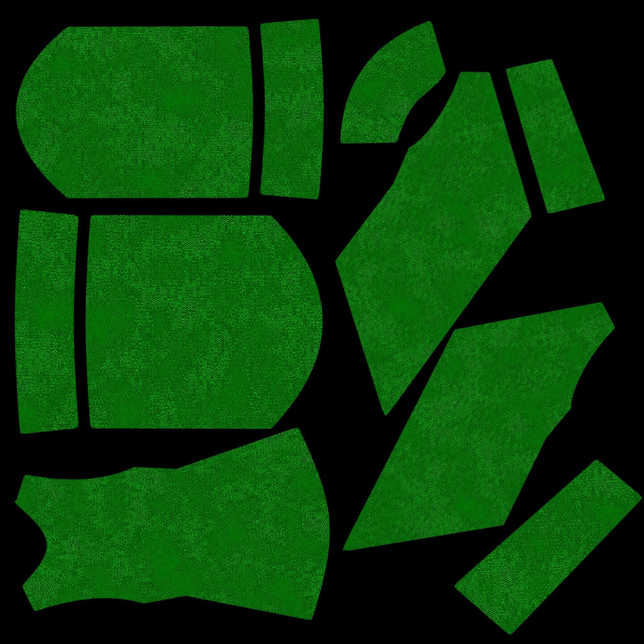 Traditional ikat pattern coat - clothing 3D model_17